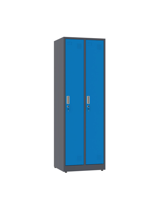 Szafa socjalna ubraniowa 1800x600x500 mm grafitowo niebieska - TechViking